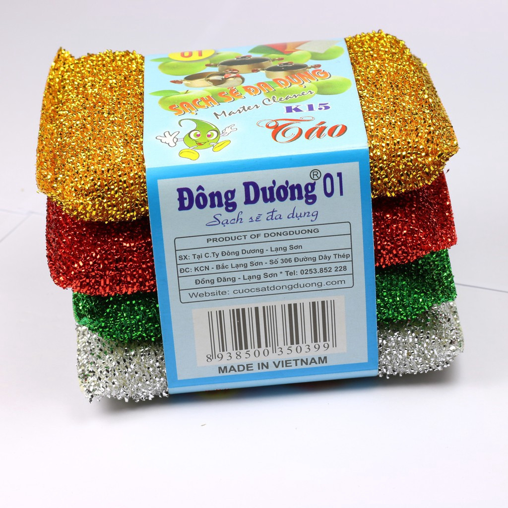 Combo 3 Cái Mút Lưới Rửa Chén Tạo Bọt Kháng Khuẩn