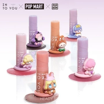INTO YOU Into You×pop Mart Lip Mud Lipstick Matte Color Matte Air Lip Mud Not Easy to Stick to the Cup Lipstick Lip Makeup YRRP