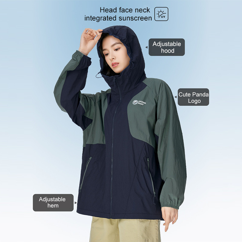 Ảnh CAMEL CROWN Da Trắng Lạnh Ngoài Trời Chống Nắng Quần Áo Unisex Mùa Hè Chống Tia Cực Tím Áo Khoác 2
