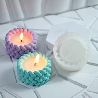 Com * Khuôn Silicon Dây Dệt Cho Nhựa Dính Giá Đỡ Tealight Giá Đỡ Succulents Planter Khuôn Trang Trí Nhà Cửa