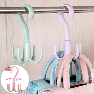 Móc nhựa treo phơi đồ 4 cạnh, móc treo 4 chấu xoay 360 độ tiện ích FE123