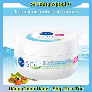 [auth] Kem dưỡng da Nivea Soft 200ml dưỡng ẩm chống nẻ chống khô mốc- Nội địa Đức Đủ Bill [Hot]