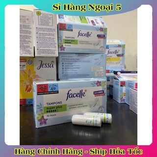 (Tách lẻ có Che Tên)Tampon Jessa / Facelle/Ob nội địa Đức đủ size của Đức - Băng vệ sinh dạng nút -Date mới nhất Đủ Bill