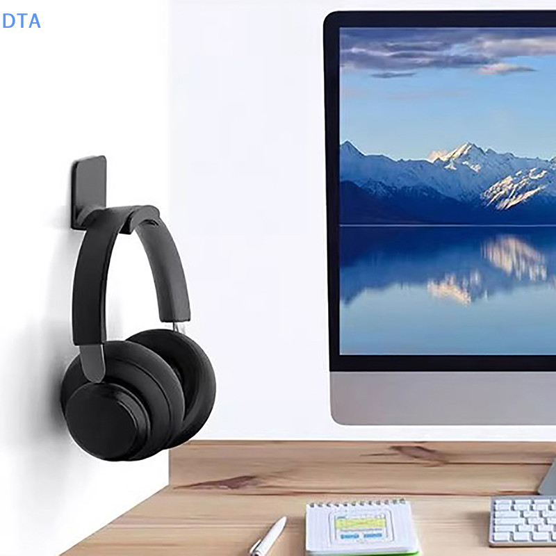 Dta Giá đỡ tai nghe máy tính treo tường mà không cần đục lỗ Giá đỡ tai nghe Móc lưu trữ Ký túc xá Để bàn Giá trưng bày PO