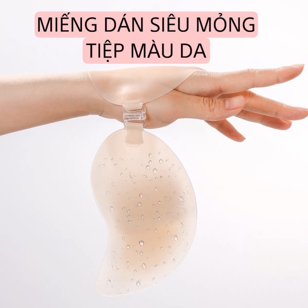 Áo dán nâng ngực Silicone Siêu Mỏng Tàng Hình , Miếng dán ngực cài trước tạo khe hình Xoài DN04-1
