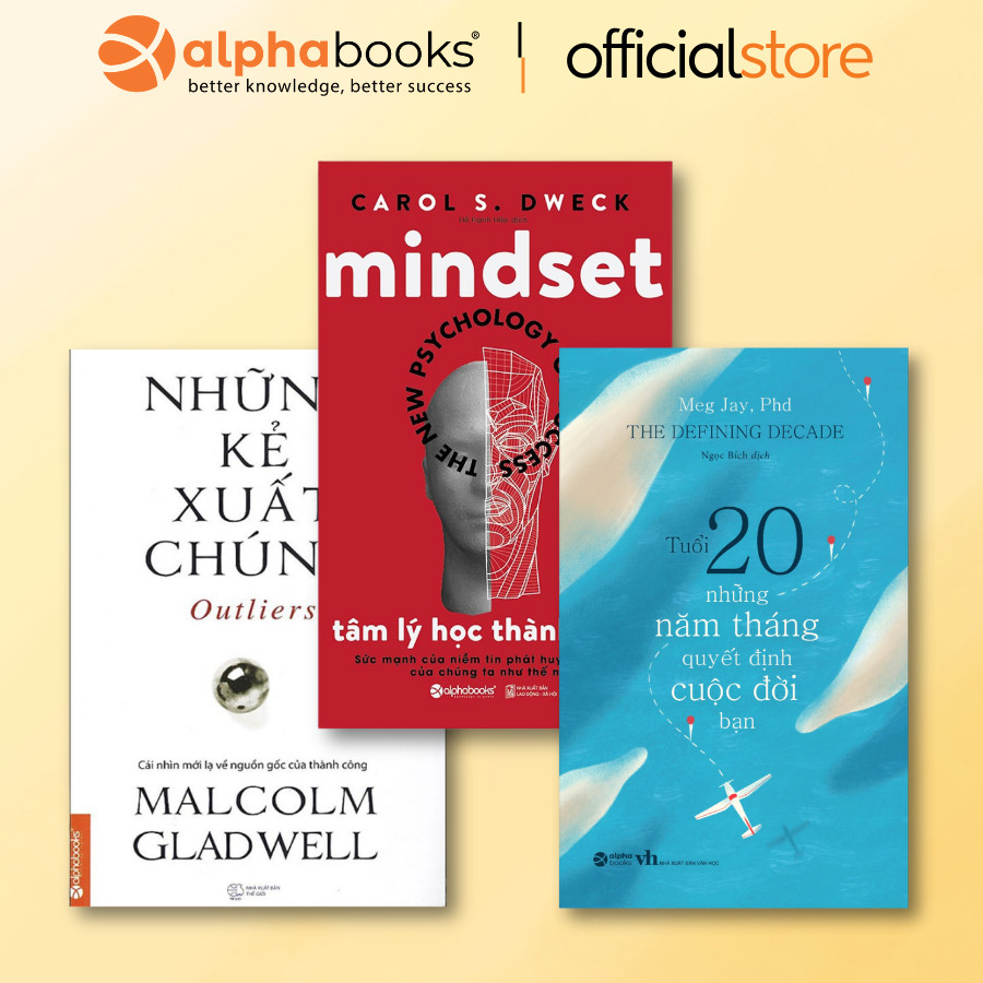 Sách - Combo/Lẻ Học Làm Người Lớn: Những Kẻ Xuất Chúng + Tuổi 20 + Mindset - Tâm Lý Học Thành Công