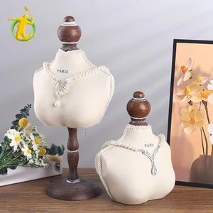 Bán Thân Vòng Cổ Hiển Thị Đứng Trang Sức Bust Hiển Thị Giá Đỡ Trình Bày Vòng Cổ Mannequin Cho Kệ Phòng Trưng Bày Hội chợ Triển lãm Trung Tâm