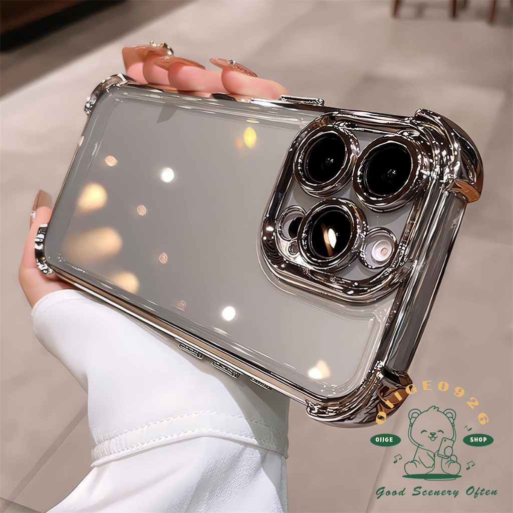 Túi khí bốn góc chống rơi Vỏ điện thoại iphone16 Pro Max 15 14 13 12 11 cho vỏ iPhone XR / XS Vỏ silicon mềm TPU chống sốc