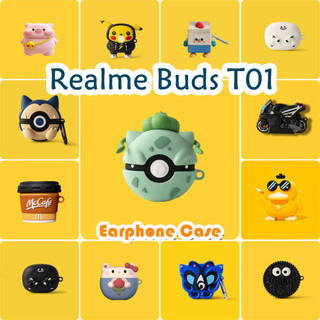 [imamura] Dành Cho Vỏ Realme Buds T01 Vỏ Tai Nghe Silicon Mềm Vỏ Hoạt Hình Hợp Thời Trang SỐ 3