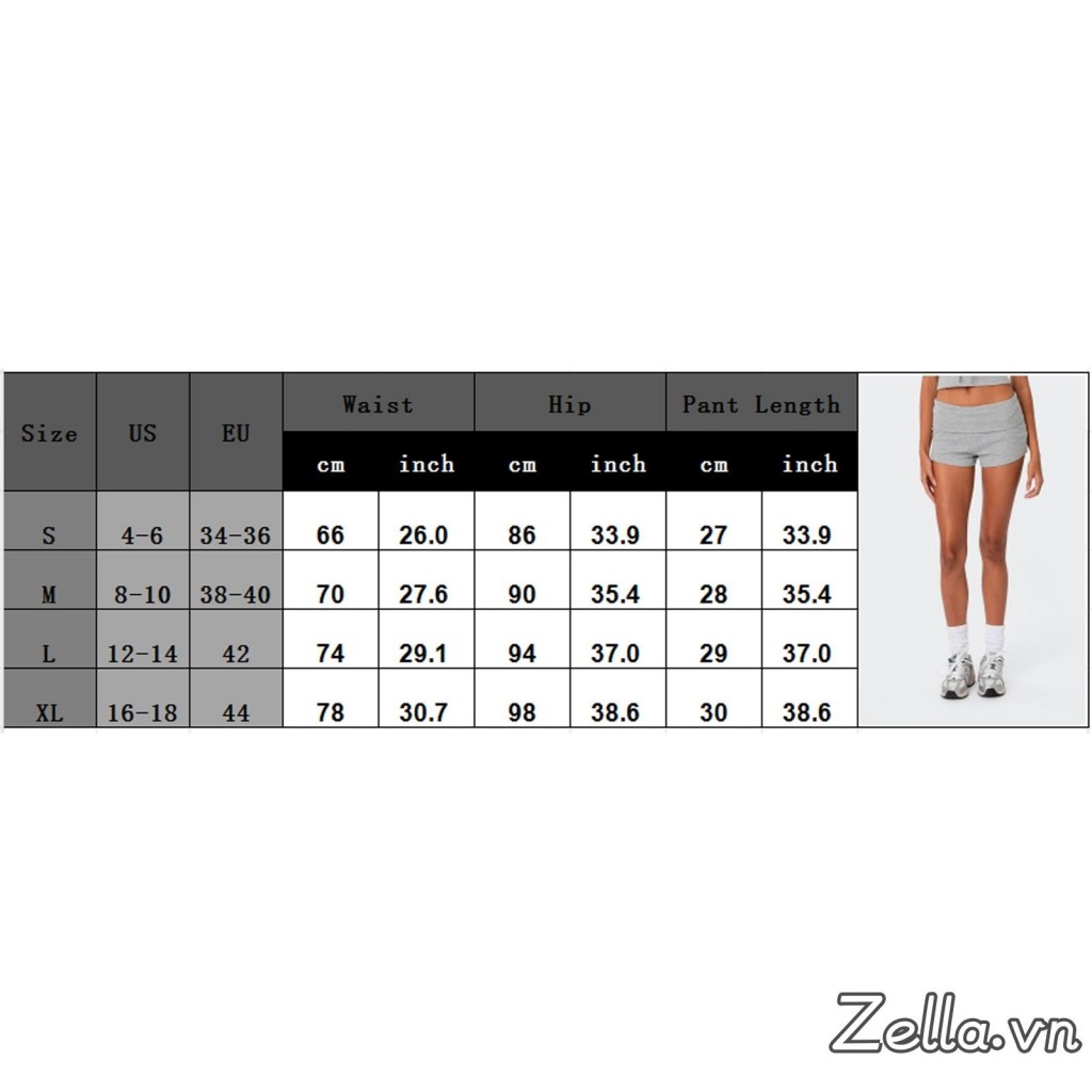 Quần Short Nữ Màu Trơn / Sọc Eo Thấp Slim Thoải Mái Quần Ngắn Mùa Hè