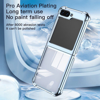 Ốp Điện Thoại Mềm Mạ Túi Khí Sang Trọng Cho Samsung Galaxy Z Flip 6 Flip 5 Flip 4 Flip 3 5G Ốp Lưng Chống Sốc Samsung Z Flip6 Flip5 Flip4 Flip3