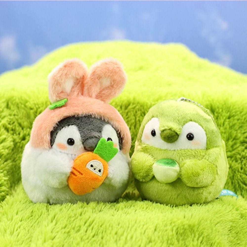 Mặt dây chuyền túi THFENG, Ba lô hoạt hình Charm Cross-dressing Penguin Doll Móc khóa, Quà tặng dễ thương cho trẻ em sang trọng Móc khóa động vật nhồi bông nhỏ