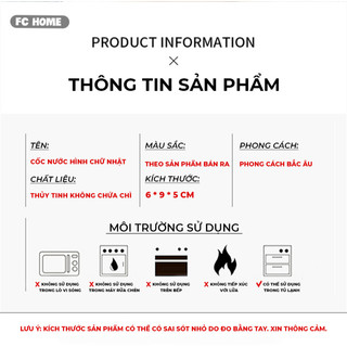 CỐC THỦY TINH LỤC GIÁC BUNA| LY TT CHỊU NHIỆT CAO CẤP | Ly thủy tinh, kích thước 6x9x5cm