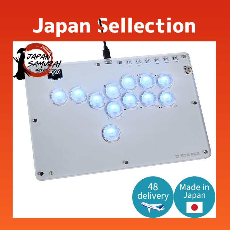 Leverless Arcade Controller haute42 cosmox, 12 buttons for PC/Switch ...