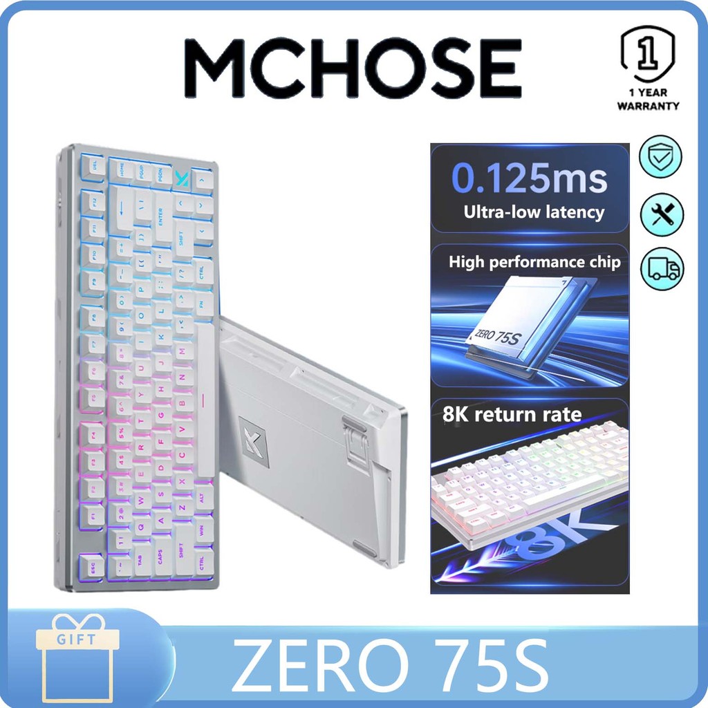 MCHOSE ZERO 75S e-sports magnetic axis keyboard Wired connection ...
