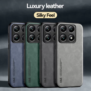 Dành Cho Xiaomi Mi 14T, 14T Pro Ốp Lưng ELVEV Chống Sốc Kết Cấu Da Sang Trọng Mượt Cảm Giác Bao Với Sự Ataction Bên Trong