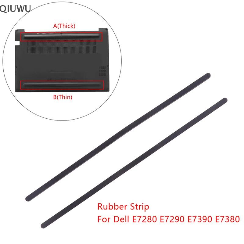 Qiuwu 1Pc / 2 Chiếc Dải Cao Su Laptop Đáy Vỏ Bao Miếng Lót Chân Cho Dell E7280 E7290 E7390 E7380 Dải Chân Chống Trơn Trượt.