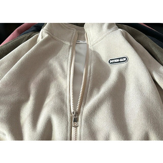 (0-15 Tuổi) Áo khoác dây kéo lông cừu cho bé gái Bé trai Dây kéo trẻ em Áo len Hoodie mùa thu trơn Quần áo trẻ em Áo khoác thể thao bé trai
