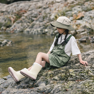 Giày Đi Mưa Trẻ Em Unisex Chống Trơn Trượt Ngoài Mặc Học Sinh Tiểu Học Giày Chống Thấm Nước Lớn Dễ Thương Đế Mềm