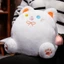 QEARY Calico Cat Đồ chơi sang trọng, Bông PP có túi cầm tay Gối sang trọng, Đồ chơi sang trọng thoải mái Smile Funny Kawaii Black Cat Sang trọng Búp bê sinh nhật Giáng sinh