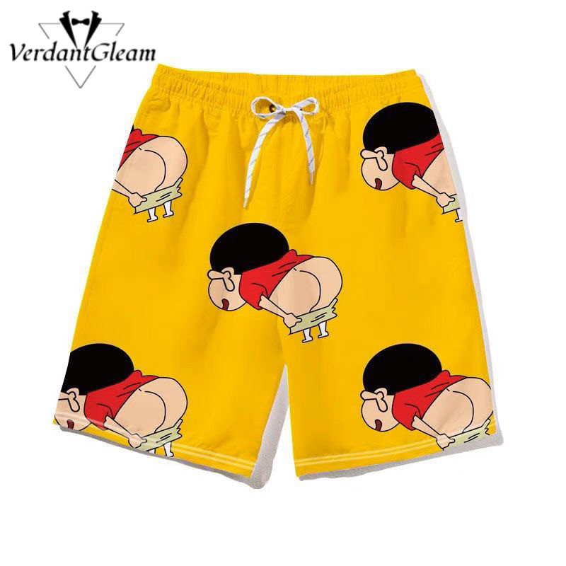 Quần short nam Crayon Shin-chan, phù hợp đi biển và mặc hàng ngày mùa hè