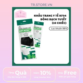 Khẩu Trang Y Tế KF94 Bông Bạch Tuyết (10 Chiếc) - Lọc Khuẩn 98%
