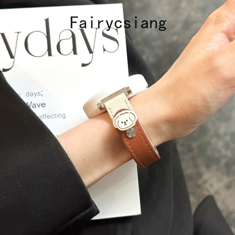 Dây đeo da mỏng 18mm 20mm 22mm cho Samsung Galaxy Watch 7 FE 6 5 Pro 4 Classic Active 2 Vòng tay phát hành nhanh