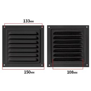 Vỏ thông gió hợp kim nhôm THEHOMECO, lưới tản nhiệt làm mát/sưởi ấm, 200x300mm/200x400mm, cửa sổ 100-300mm/400mm