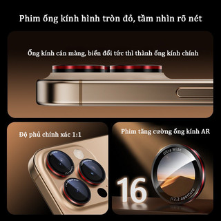 Miếng dán camera iPhone AR giữ nét HD chống trầy cho iPhone 17 Air 16 15 14 13 12 11 Pro Max Mini