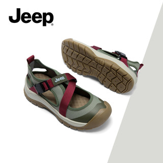 Xăng đan Thể Thao Mới Mùa Hè Jeep Nữ - Đế Mềm Thoải Mái Xăng đan Mary Jane Cho Mặc Ngoài Trời