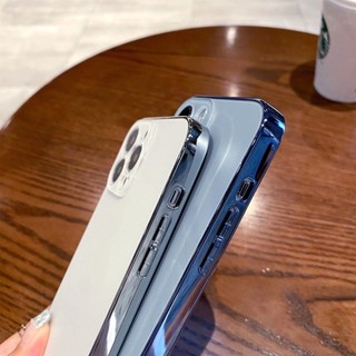 Ốp PC mờ mạ màu xanh Far Peak cao cấp cho IPhone 16 15 14 11 13 12 Pro Max 14 Plus Vỏ bảo vệ ống kính thủy tinh trọn gói