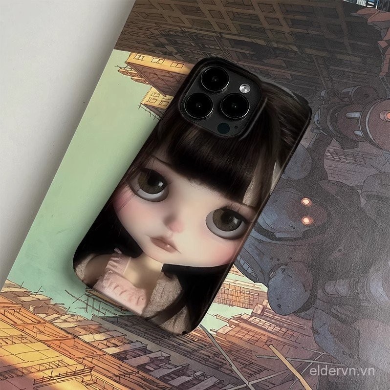 Ốp điện thoại hình búp bê bé gái dễ thương Thích hợp cho IPhone 16 15 14 13 ProMax 11 12 PRO 7 8 plus X XS XR XSMAX 14 15 16 PLUS Phim phong cách Nhật Bản cá tính EIDT