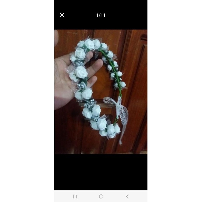 vòng hoa đội đầu vòng hoa bi nhí vòng hoa xốp vòng hoa cúc vòng hoa chụp kỷ yếu phụ kiện chụp ảnh