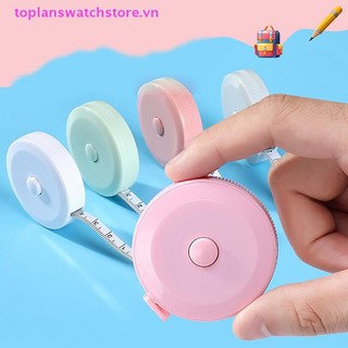 Toplanswatchstore 1.5M Thước Băng Nhỏ Dễ Thương Đơn Giản Di Động Da Mềm Thước May Linh Hoạt Thước Đo Cho Cơ Thể Thợ May Thủ Công 60Inch VN