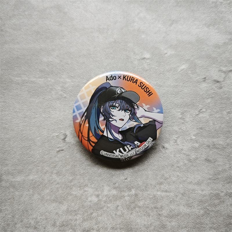 Huy hiệu Fanmade Ado 58mm – Pin ca sĩ J-pop, Bộ sưu tập phong cách âm nhạc