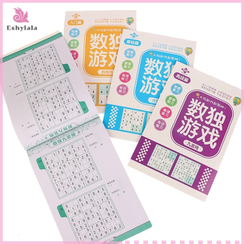 4 Chiếc Thang Tư Duy Logic Sudoku Sách Dành Cho Trẻ Em 469 Trò Chơi Lưới [MỚI]