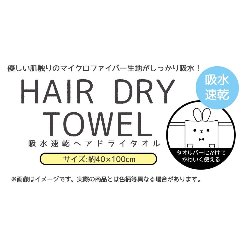 Skater Absorbent Quick-Dry Hair Drying Towel Pompompurin Sanrio 40x100cm TOH1-A Direct From Japan