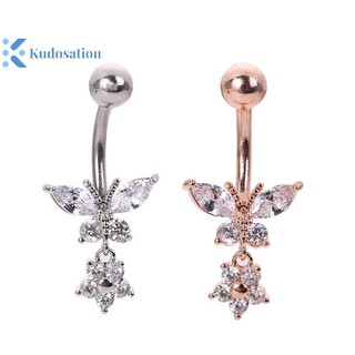 Kudosation Zircon Phẫu Thuật Thép Rốn Xuyên Bụng Nút Nhẫn Trang Sức Cơ Thể