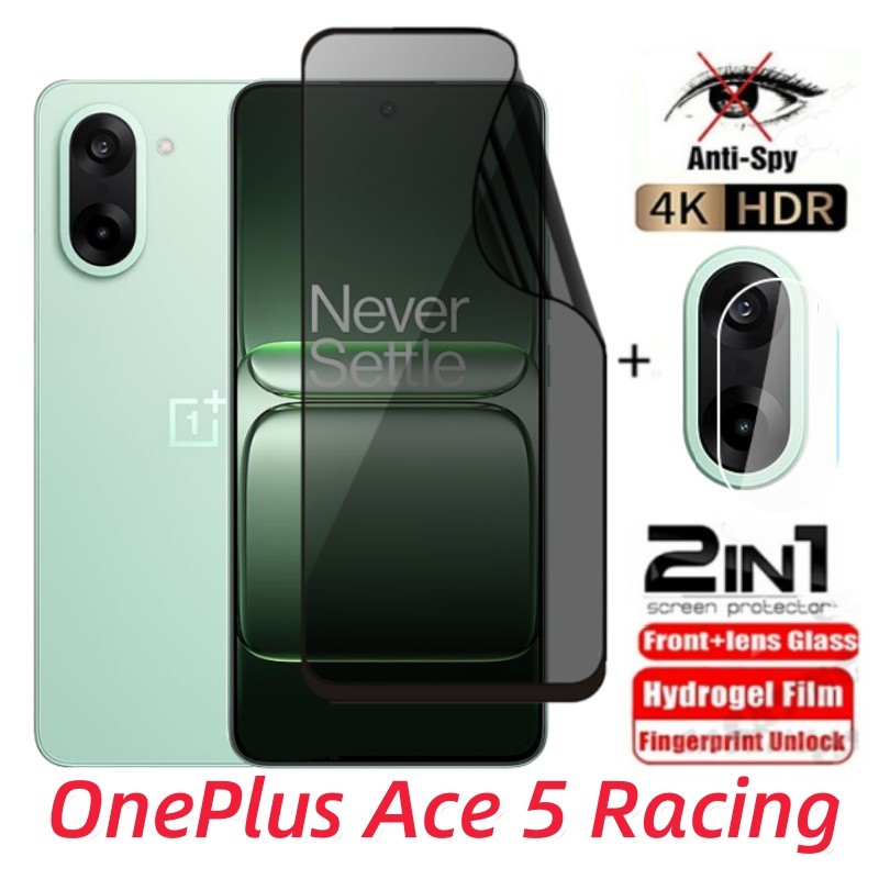 Dành Cho OnePlus Ace 5 Đua Mềm Bảo Mật Hydrogel Phim Chống Gián Điệp Full Cover Bảo Vệ Màn Hình Chống Peek Phim Riêng Tư Cho Oneplus Ace5 Ultra Pro Racing Ace Ne Phim Bảo Vệ Camera Sau
