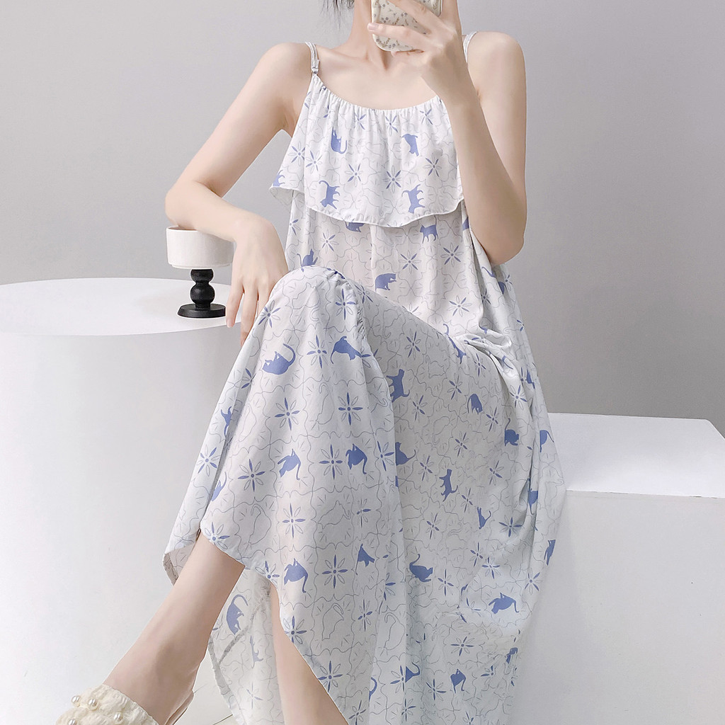 Bộ Đồ Ngủ Cotton Lụa Phong Cách Cao Cấp, Chống Va Đập, Thích Hợp Mùa Hè