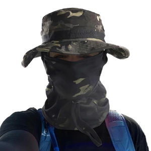 Musion Mũ trùm đầu có thể gập lại & Mũ chống nắng ngoài trời Bandana đàn hồi Magic Bandana Mũ mùa hè cho nam thoáng khí thoải mái