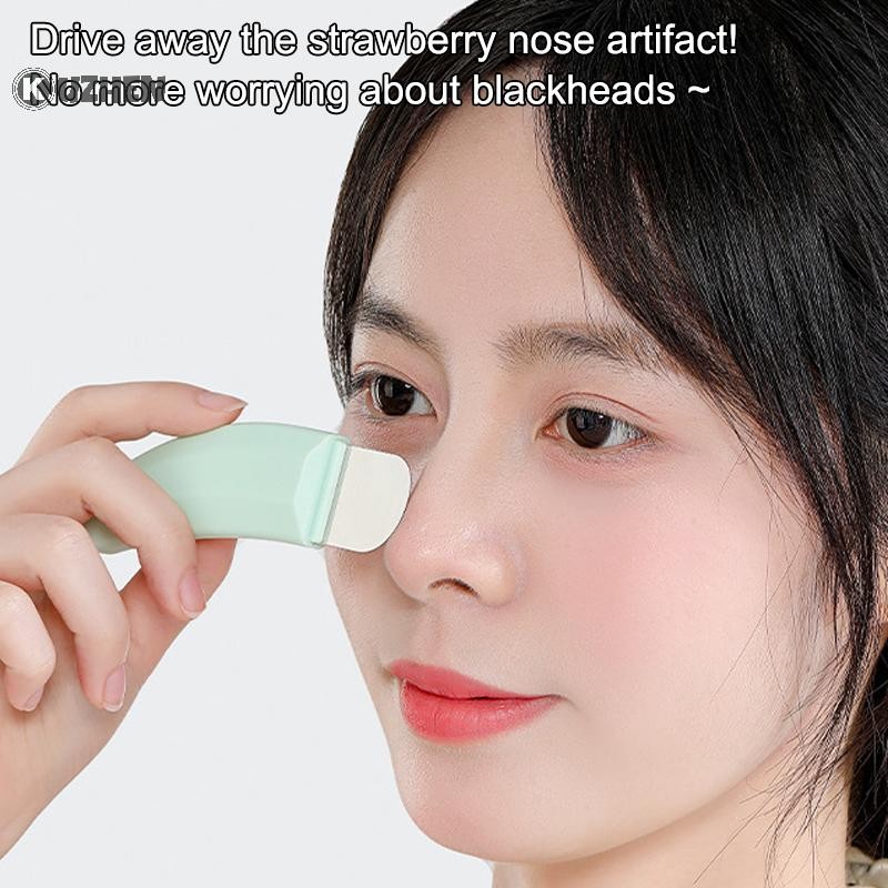 Máy chà sàn da mặt KUZHEN Tẩy mụn đầu đen có nắp mặt Thìa tẩy tế bào chết Làm sạch sâu Dụng cụ chăm sóc da HOT