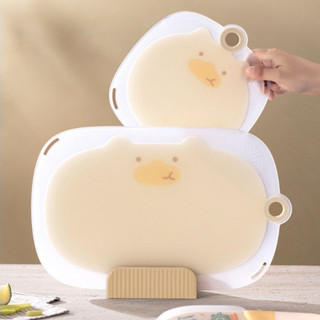 [Vận chuyển nội địa] Silicone trái cây thớt tấm phim hoạt hình dễ thương cấp thực phẩm treo nấm mốc nhà bếp cắt rau tấm