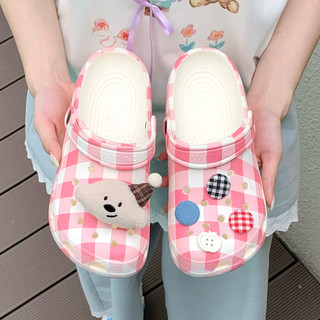 Xixitiao Đáy Mềm Thời Trang Mùa Hè Dễ Thương Sinh Viên Vui Vẻ Dopamine Dép Nữ