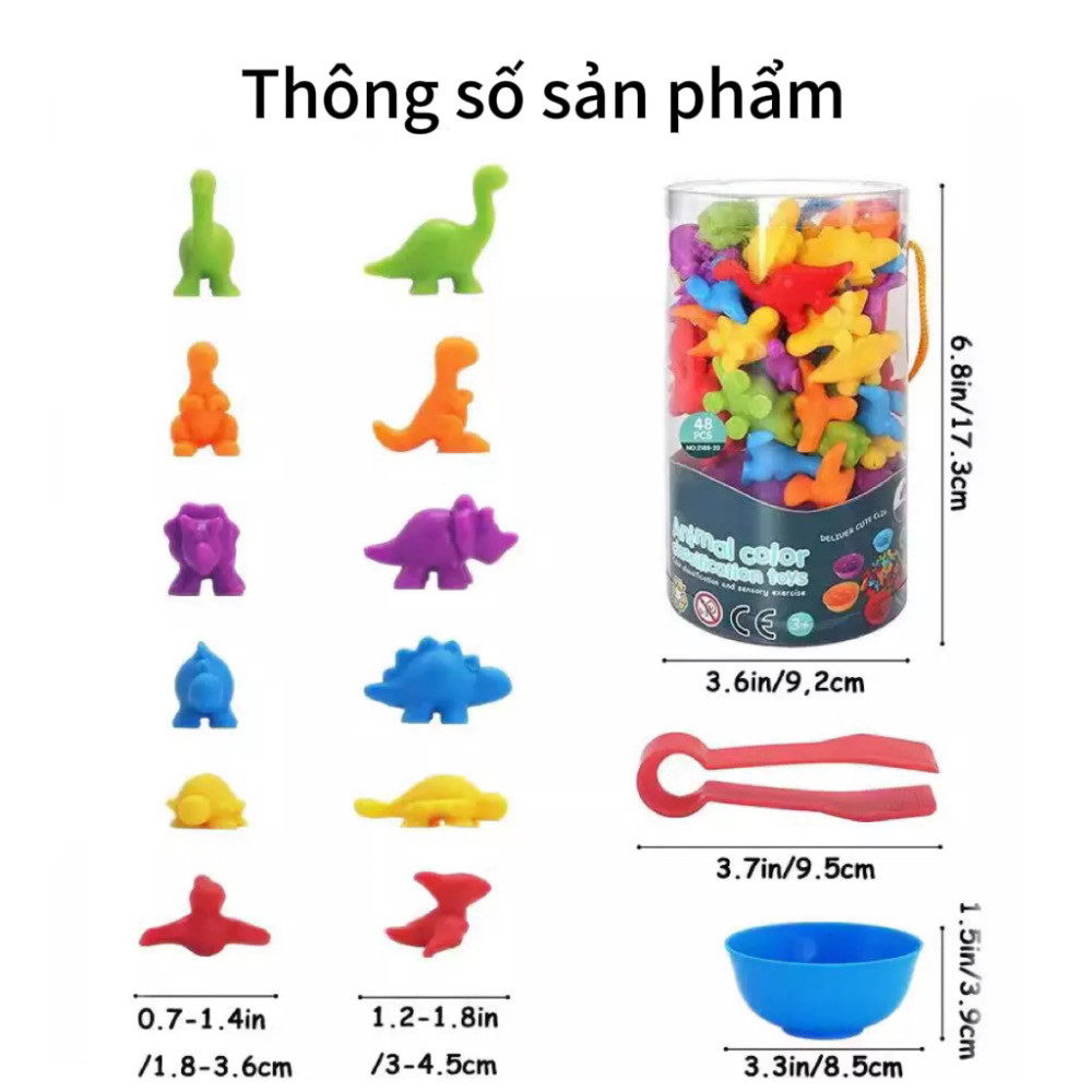 Animal Cognition Counting Color Classification Sensory Training Educational Toys for Kids
