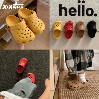 Xixitiao Ngoài Trời Thường Ngày Đơn Giản Bé Trai Bé Gái Đế Mềm Thoải Mái Giày Sandal Đi Biển Phong Cách Mới