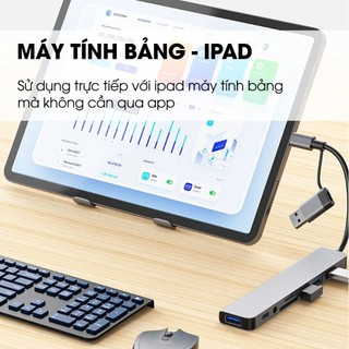 SDTF35mm SIDOTECH tích cao Bộ chia độ HUB cổng giá tốt có tốc USB 308in2 hợp mở rộng 8p TypeC hàng có sẵn