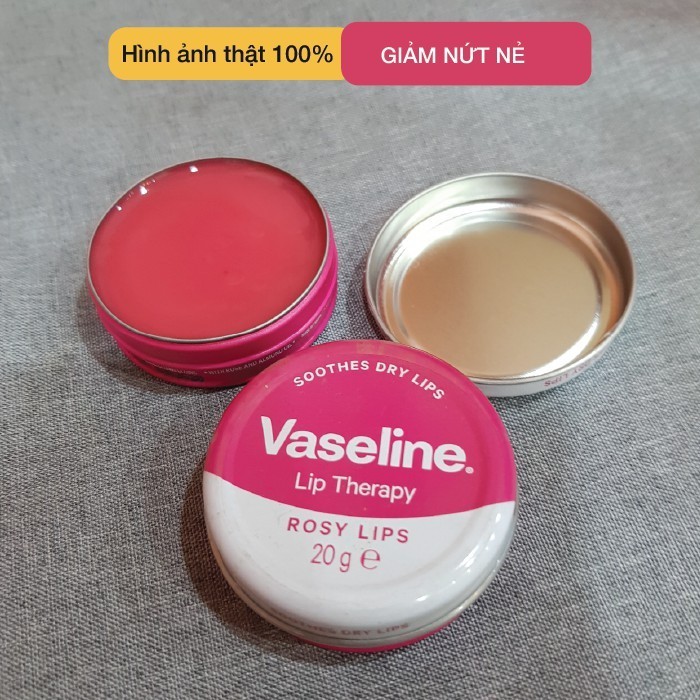 Son Dưỡng Vaseline Dưỡng Hồng Mềm Môi Lip Therapy Rosy Lips Hộp 20g, giảm thâm môi, cấp ẩm