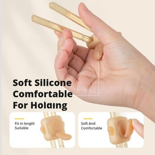 [SUFO] Đũa tập cho bé 1-6 tuổi có hộp | Chất liệu ABS, miệng hổ điều chỉnh | Tháo rời, giặt được