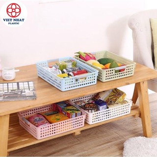 Khay Nhựa Chữ Nhật, Rổ Nhựa Việt Nhật Đa Năng Đựng Tài Liệu, Đồ Dùng Văn Phòng - Việt Nhật Plastic HN
